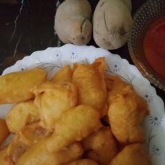 Aalo pakora A picture of Aalo pakora.
