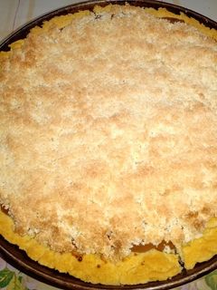 Una foto de Tarta de coco y dulce de leche