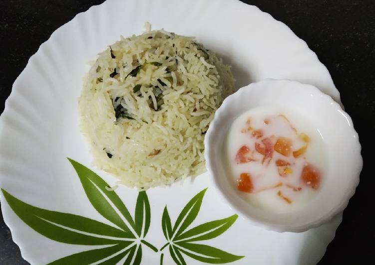 Recipe of Homemade Pudina rice