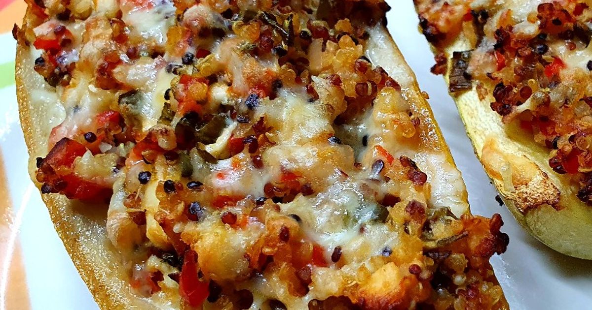 Zucchinischiffchen Mit Quinoa Füllung Rezept von Gabi Bauernfeind - Cookpad
