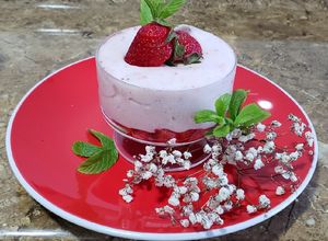 Una foto de Bavaroise de fresas 🍓