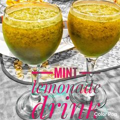 Mint lemonade drink A picture of Mint lemonade drink.