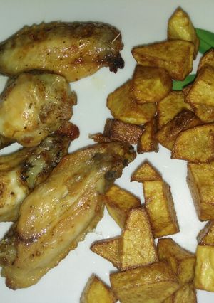 Una foto de Alitas de pollo al horno