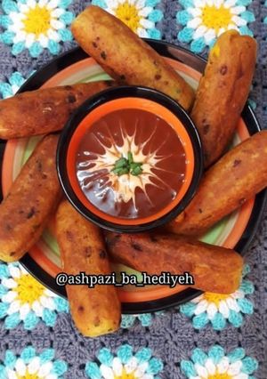 عکسی از دستور کتلت شکم پر سوخاری هدیه بانو