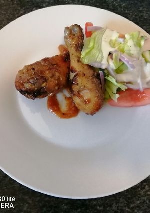 A picture of Condensed Milk and Sweet Chill Chicken.