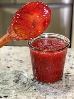 A picture of Strawberry and Thyme Jam.