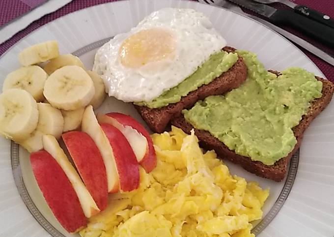 Desayuno saludable opción 1 Receta de Lulu Ortiz- Cookpad