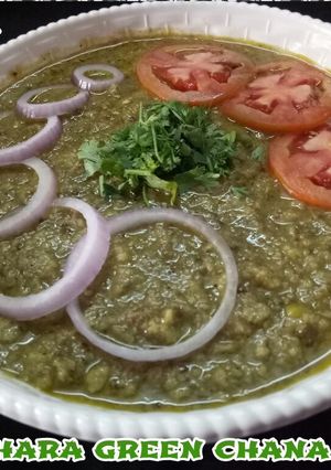 A picture of Harabhara green chana nimona.