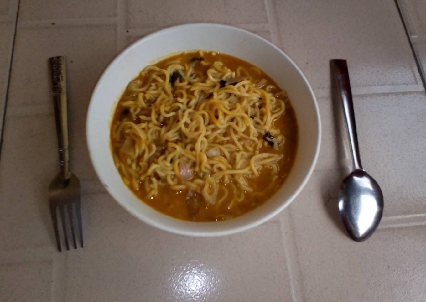 Healthy noodle soup