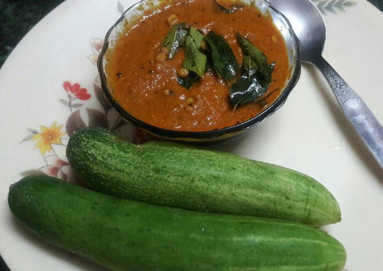 Simple Way to Prepare Super Quick Homemade Dosakaya pachadi