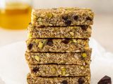 Barrette energetiche con pistacchi e cioccolato fondente