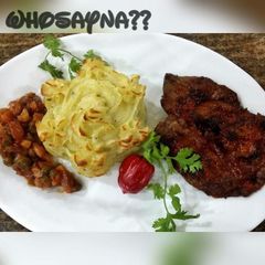 A picture of Whosayna’s Fried Steak.