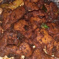A picture of Kadak talawa gosht.