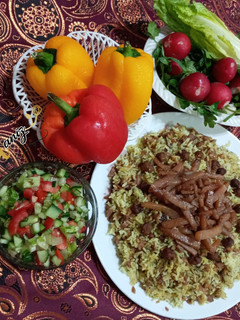 عکسی از دستور کلم پلو شیرازی