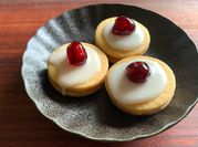 A picture of raspberry custard