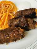 Niño envuelto, carne con verdura