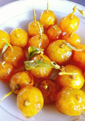 Hình của món Mứt hạnh.