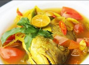 Foto resep Kepala ikan kakap kuah kuning asem
