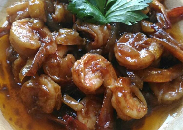 Cara meracik Udang Saus Inggris, Menggugah Selera