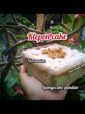 Resep Klepon cake pondan Anti Gagal