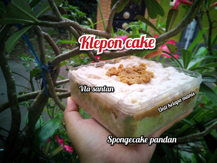 Resep Klepon cake pondan Anti Gagal