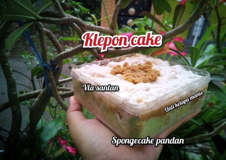 Klepon cake pondan