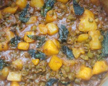 Ready to Serve Beans Potato Curry Very Delicious