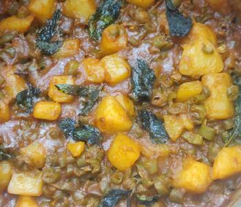 Ready to Serve Beans Potato Curry Savory Delicious