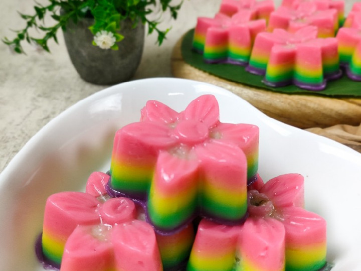 Anti Ribet, Buat Kue Pisang Lapis Rainbow (448) Yang Enak