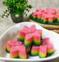 Anti Ribet, Buat Kue Pisang Lapis Rainbow (448) Yang Enak