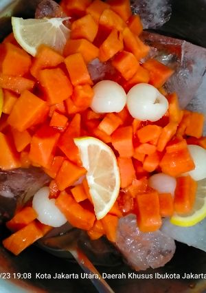 Foto resep Es pepaya segar