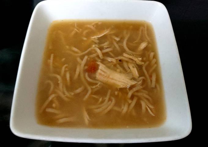 My Quick, Chilli Salt & Pepper Seasoned Chicken Soup with Noodle