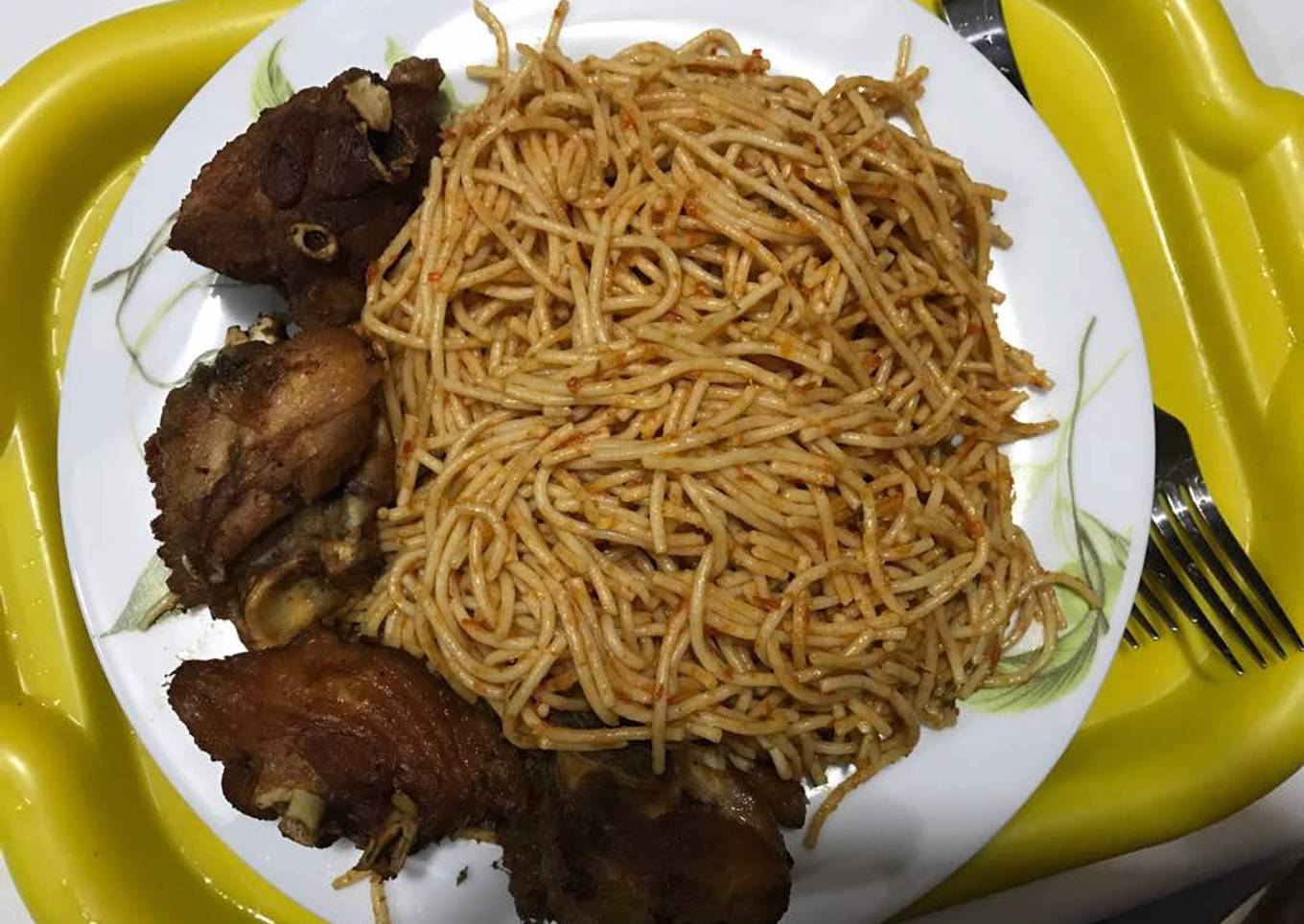 Jollof Spaghetti