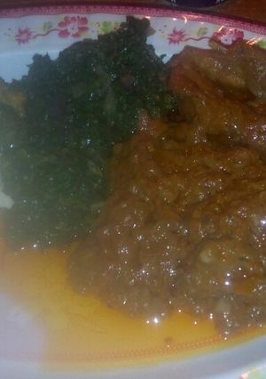 A picture of Chicken curry.