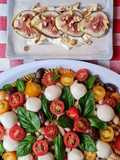 Ensalada de 10 ingredientes esenciales básicos de la cocina italiana + postre de otros 3 ing ❤️ 🇮🇹 🤌🏼