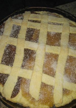 Una foto de Pasta frola de membrillo y dulce de leche
