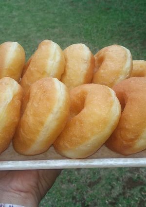 Foto resep Cara mudah membuat donat hanya diaduk aduk saja hasil kokoh empuk lembut menul menul