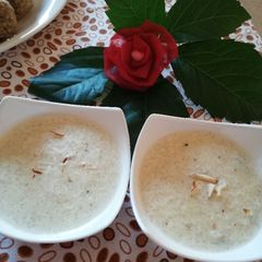 A picture of Leftover rice firni.