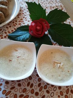 A picture of Leftover rice firni.