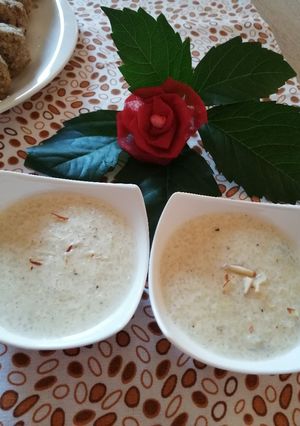 A picture of Leftover rice firni.