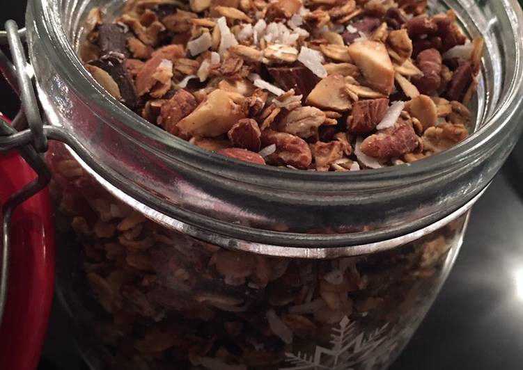 Recette Des Granola choco/coco