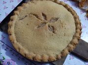 Una foto de tarta manzana masa quebrada
