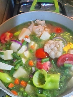 صورة لوصفة شوربه خضار😋