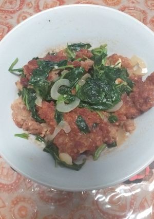 Foto resep Daging cincang bayam