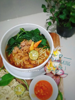 Foto resep Mie Kangkung (Lo Mie)