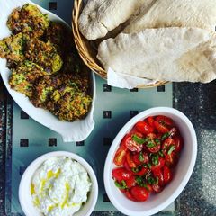 A picture of Courgette Fritters (Kolokithokeftedes).