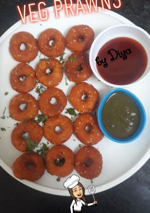 A picture of Veg bread prawns.