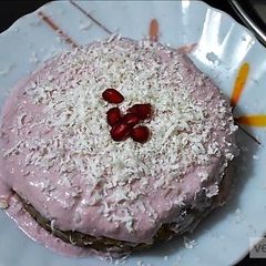 Date and beetroot no bake cake recipe A picture of Date and beetroot no bake cake recipe.