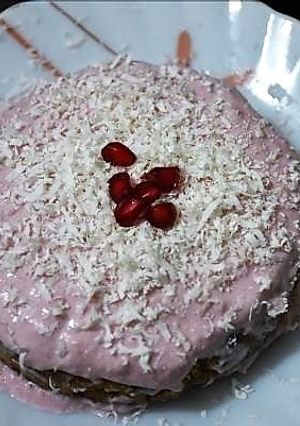 A picture of Date and beetroot no bake cake recipe.