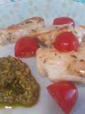 Tiras de pechuga de pollo caprese